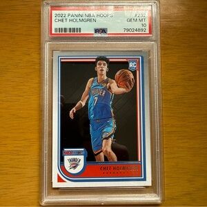 PSA 10 #232 Panini Thunder Chet Holmgren Card